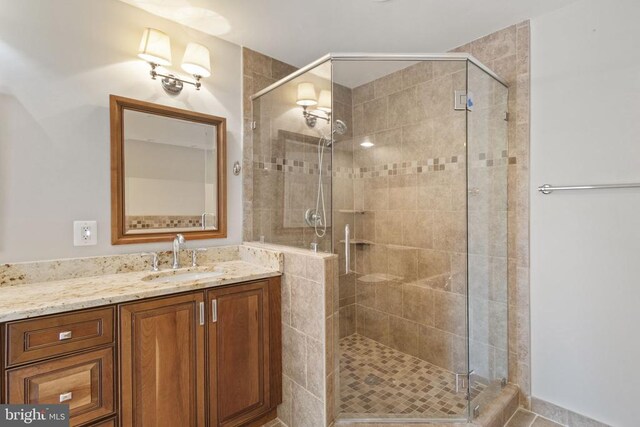 9 Twin Springs Dr, Fredericksburg, VA 22407 - full bath featuring a shower stall and vanity