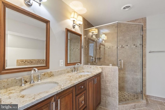 9 Twin Springs Dr, Fredericksburg, VA 22407 - full bath with a stall shower and double vanity