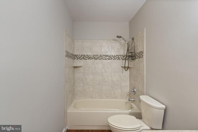 9 Twin Springs Dr, Fredericksburg, VA 22407 - bathroom featuring toilet and washtub / shower combination