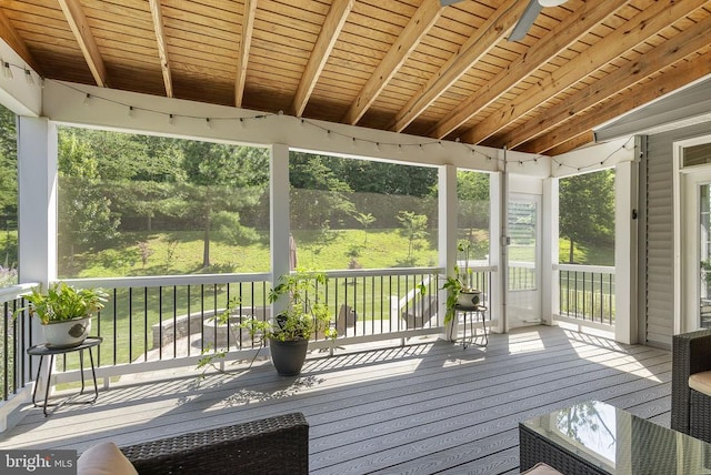  - view of wooden deck