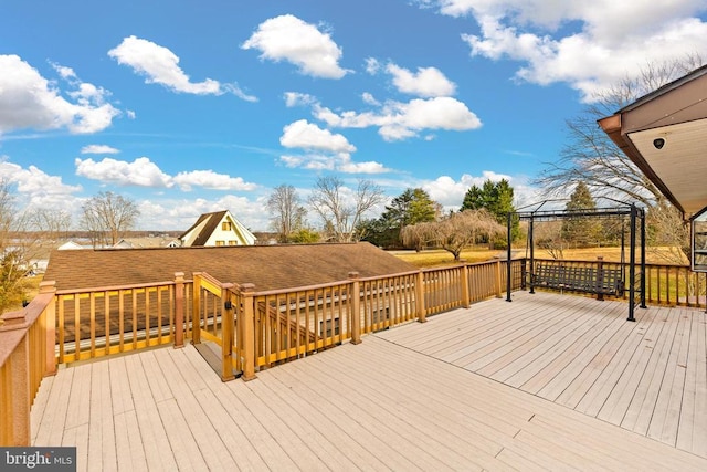 41 Carr Cir, Mineral, VA 23117 - wooden terrace featuring a gazebo