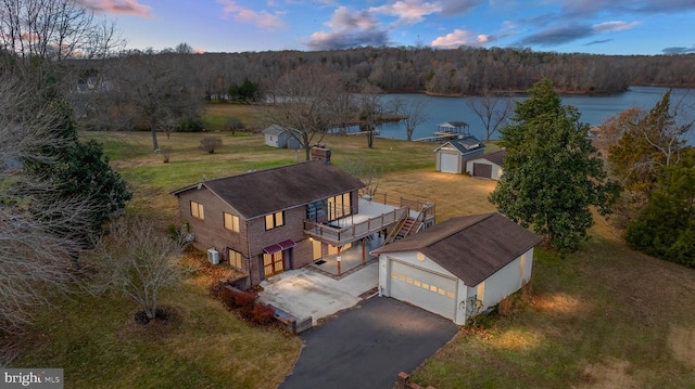 41 Carr Cir, Mineral, VA 23117 - view of subject property with a large body of water and a forest