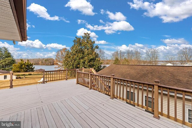 41 Carr Cir, Mineral, VA 23117 - deck with a water view