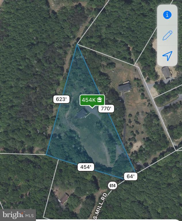 2905 Twymans Mill Rd, Madison, VA 22727 - map / location with property boundaries highlighted
