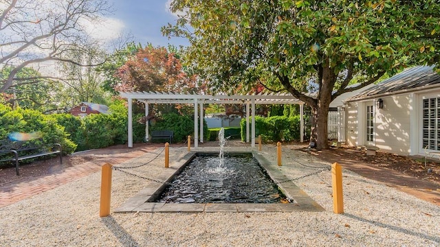 111 Main St S, Bridgewater, VA 22812 - view of patio featuring a pergola