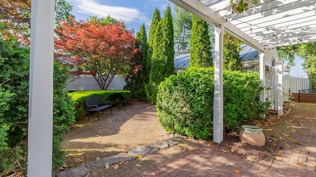 111 Main St S, Bridgewater, VA 22812 - view of patio featuring a pergola