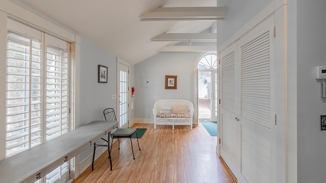 111 Main St S, Bridgewater, VA 22812 - living area featuring plenty of natural light, light wood-style floors, and baseboards