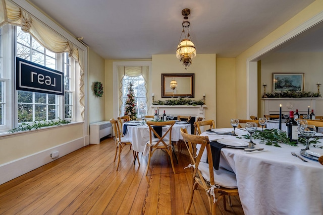 111 Main St S, Bridgewater, VA 22812 - dining space with light wood-style flooring and baseboards