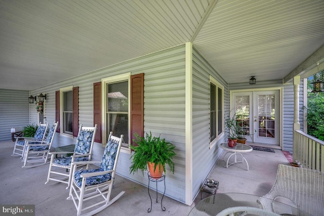 10415 Shaw Dr, Spotsylvania, VA 22553 - covered porch featuring french doors