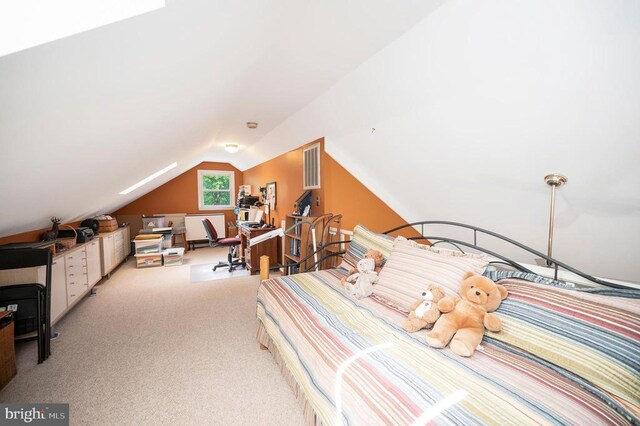 10415 Shaw Dr, Spotsylvania, VA 22553 - bedroom with vaulted ceiling and light carpet