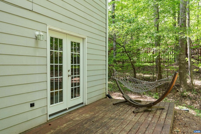 11 Holly Cir, Palmyra, VA 22963 - wooden deck featuring french doors