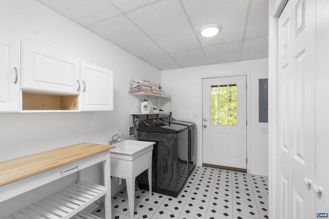 11 Holly Cir, Palmyra, VA 22963 - washroom featuring cabinet space, separate washer and dryer, and electric panel