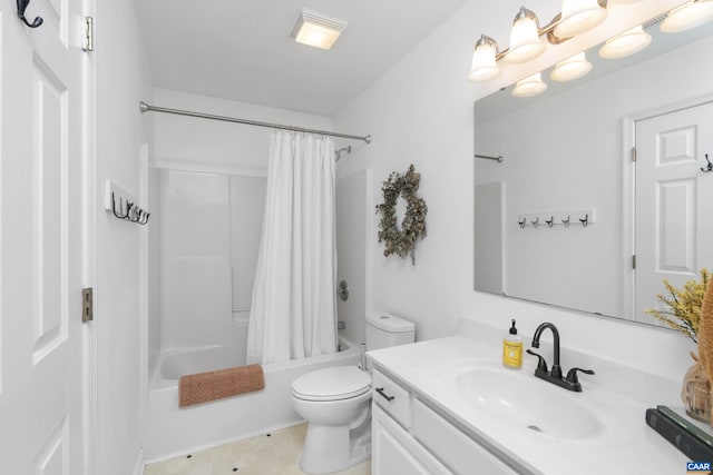 11 Holly Cir, Palmyra, VA 22963 - bathroom featuring toilet, shower / bath combination with curtain, and vanity