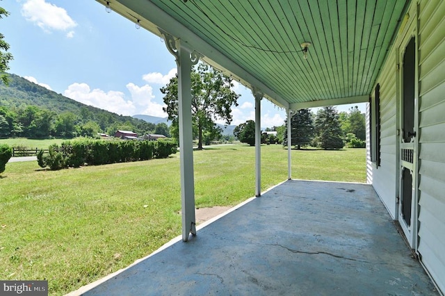 3150 Ida Rd, Luray, VA 22835 - view of patio featuring a mountain view