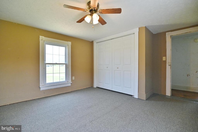 3150 Ida Rd, Luray, VA 22835 - unfurnished bedroom with carpet, a closet, and a ceiling fan