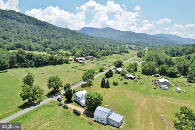 3150 Ida Rd, Luray, VA 22835 - aerial view of sparsely populated area featuring a mountain backdrop