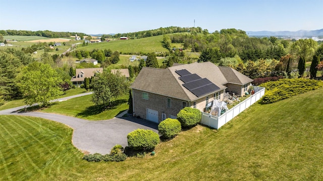 aerial view of property and surrounding area