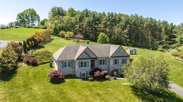 view from above of property