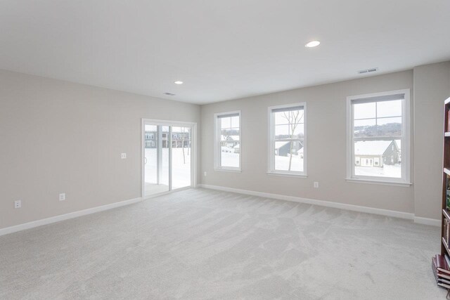 view of carpeted empty room