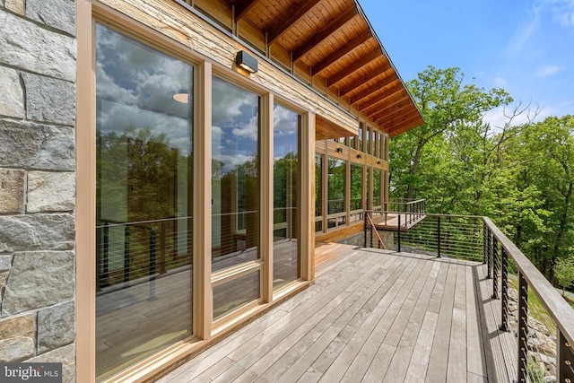 559 Bessie Bell Mountain Rd, Castleton, VA 22716 - view of wooden deck