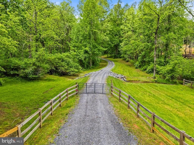 559 Bessie Bell Mountain Rd, Castleton, VA 22716 - view of road featuring a gate