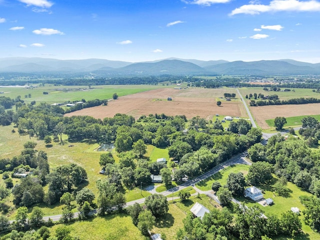 3416 Point Rd E, Elkton, VA 22827 - aerial view of sparsely populated area with mountains