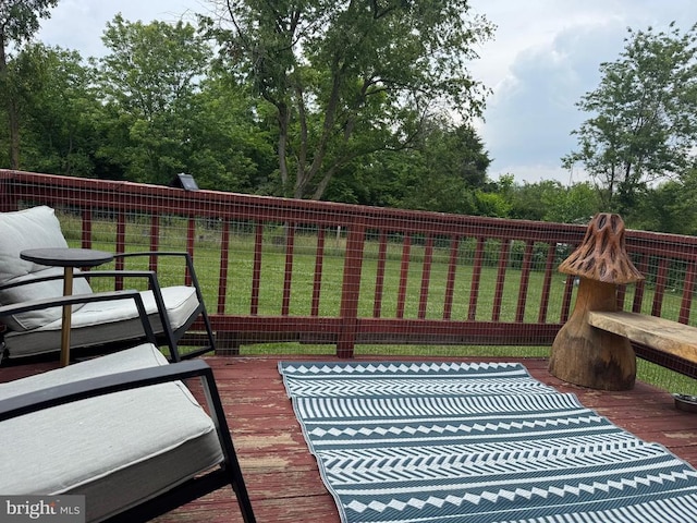 633 Ridge View Ln, Shenandoah, VA 22849 - deck featuring a yard