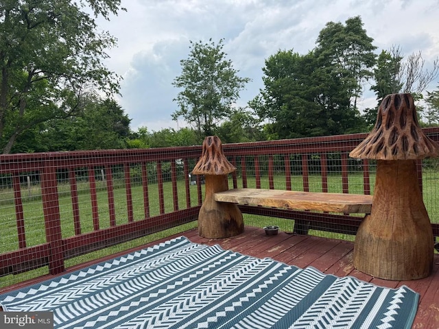 633 Ridge View Ln, Shenandoah, VA 22849 - deck with a lawn