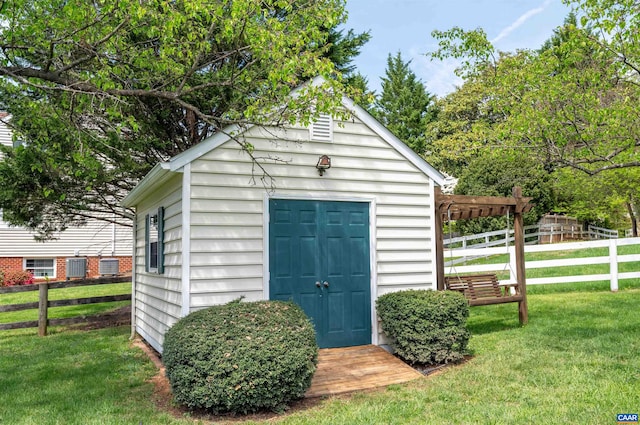 3340 Meadowfield Ln, Charlottesville, VA 22911 - view of outbuilding featuring an outdoor structure and central AC unit