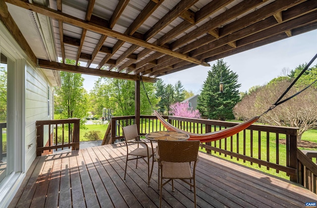 3340 Meadowfield Ln, Charlottesville, VA 22911 - wooden terrace with a lawn