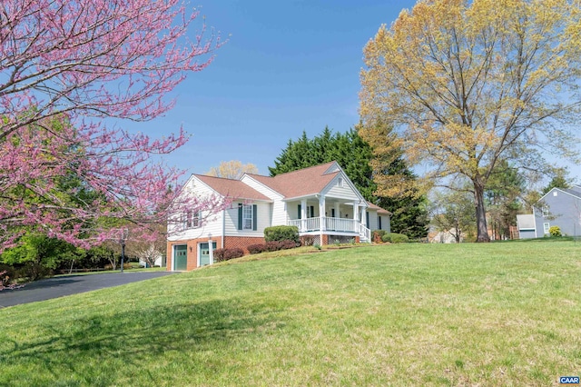 3340 Meadowfield Ln, Charlottesville, VA 22911 - single story home with covered porch, driveway, a front lawn, and an attached garage