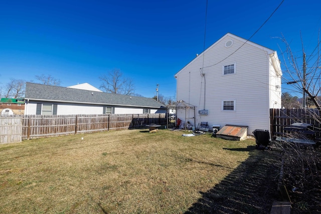 view of yard featuring a gazebo