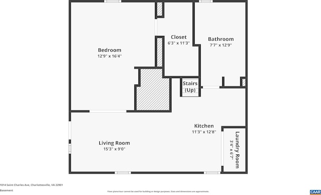 1014 Saint Charles Ave, Charlottesville, VA 22901 - view of home floor plan