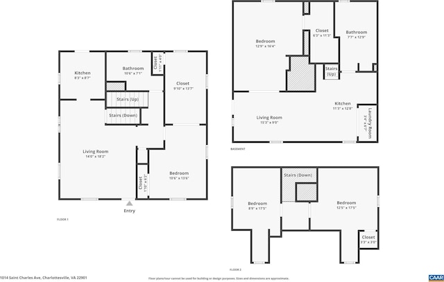 1014 Saint Charles Ave, Charlottesville, VA 22901 - view of property floor plan