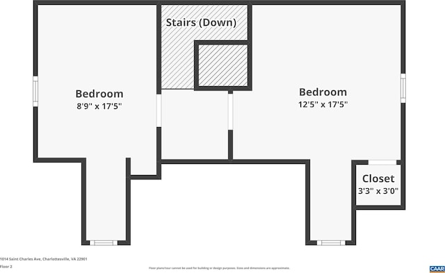 1014 Saint Charles Ave, Charlottesville, VA 22901 - view of room layout