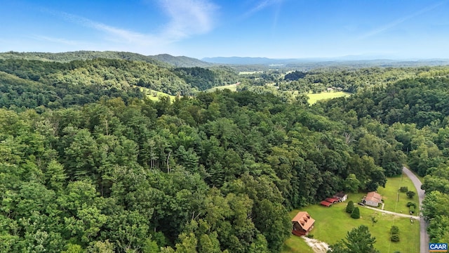 2070 Woodson Rd, Nelson, VA 22967 - aerial view of property's location featuring a heavily wooded area and mountains