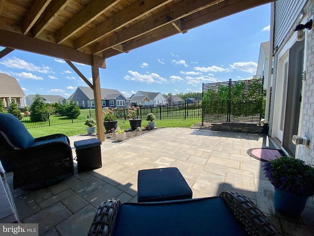 11708 Robin Woods Cir, Spotsylvania, VA 22551 - fenced backyard with a patio area and a residential view