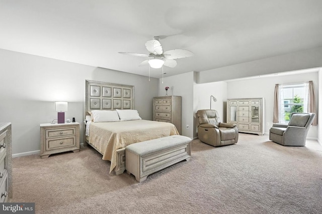 11708 Robin Woods Cir, Spotsylvania, VA 22551 - bedroom with light colored carpet and a ceiling fan