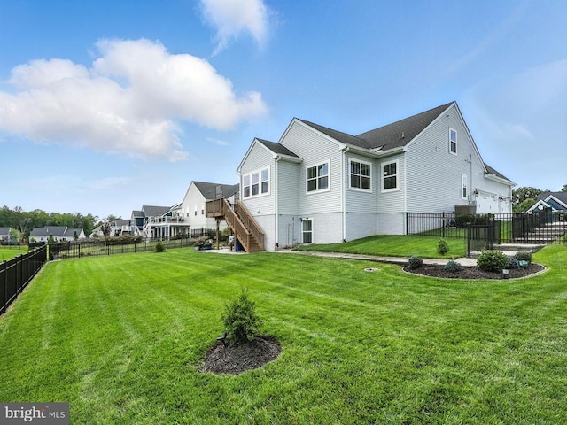 11708 Robin Woods Cir, Spotsylvania, VA 22551 - back of house featuring stairs