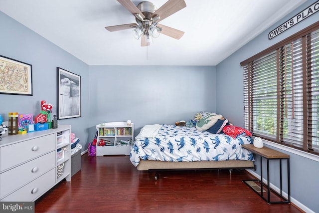 12203 Abner Ct, Fredericksburg, VA 22407 - bedroom featuring wood finished floors and a ceiling fan