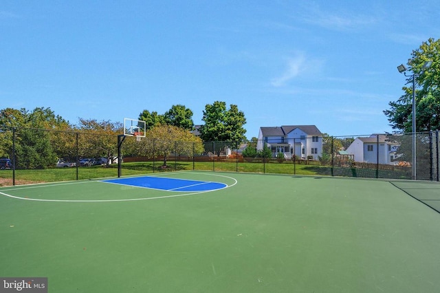 9404 Dalmahoy Ln, Fredericksburg, VA 22408 - view of basketball court with fence and community basketball court