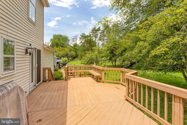  - view of wooden deck