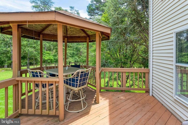  - wooden terrace with outdoor dining space