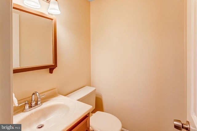  - half bathroom with toilet and vanity