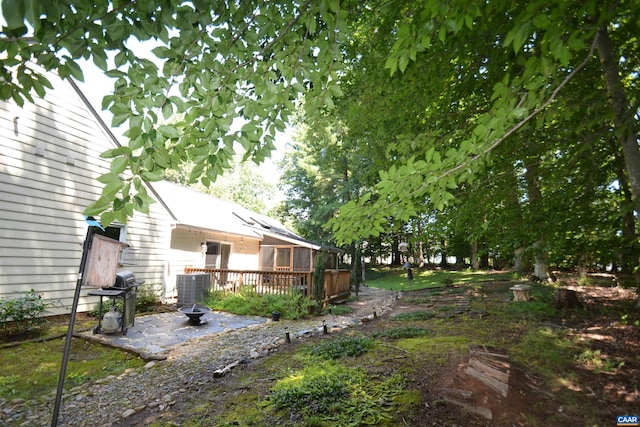 2090 Tavernor Ln, Charlottesville, VA 22911 - view of yard featuring a wooden deck