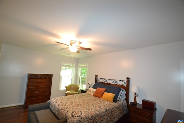 2090 Tavernor Ln, Charlottesville, VA 22911 - bedroom with wood finished floors and a ceiling fan