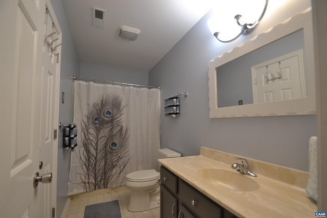 2090 Tavernor Ln, Charlottesville, VA 22911 - bathroom featuring vanity, tile patterned flooring, and a shower with curtain