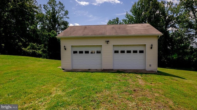  - view of detached garage