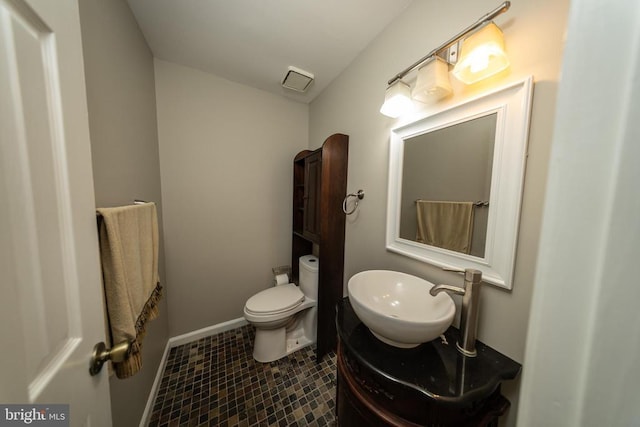  - bathroom with vanity and toilet