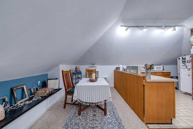 289 Newman Ave, Harrisonburg, VA 22801 - dining room featuring track lighting and vaulted ceiling